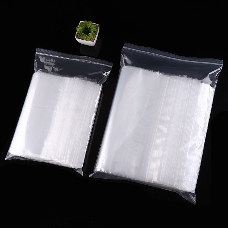 现货pe塑料自封袋透明封口袋服装包装袋塑封袋食品密封袋