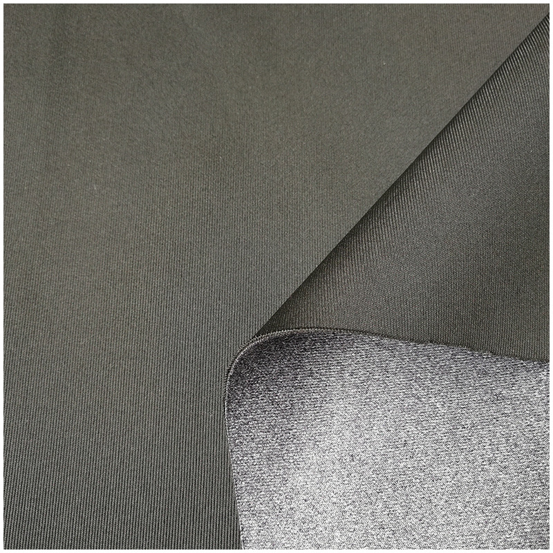 厂家供应双色针织空气层 定制服装面料现货双色空气层针织提花