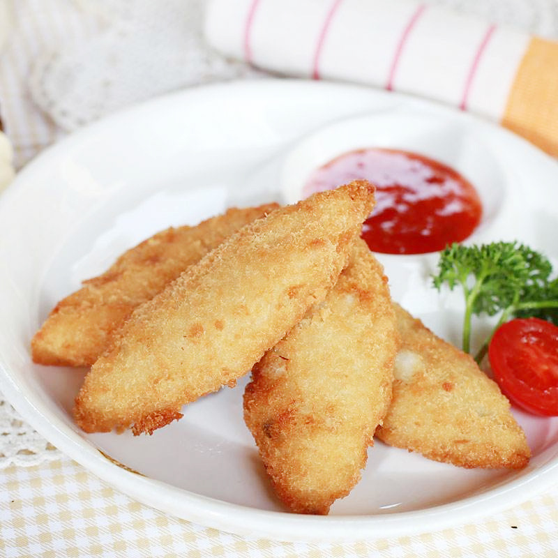深海鳕鱼条 汉堡鳕鱼排 西餐厅用鳕鱼条油炸小吃 1kg/36枚
