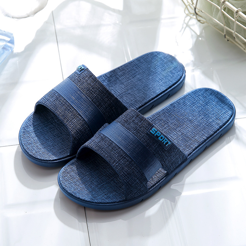Factory Direct Supply 2023 Non-Slip PVC Couples Sandals Fashion New Interior Home Bathroom Slippers