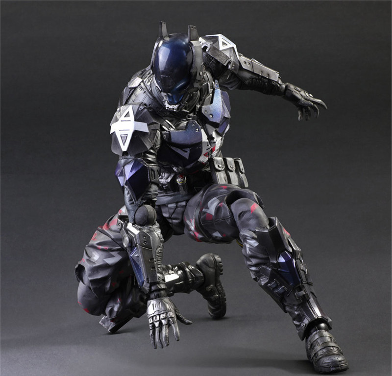 一一 现货play arts 改pa改 蝙蝠侠 阿卡姆骑士 可动手办模型