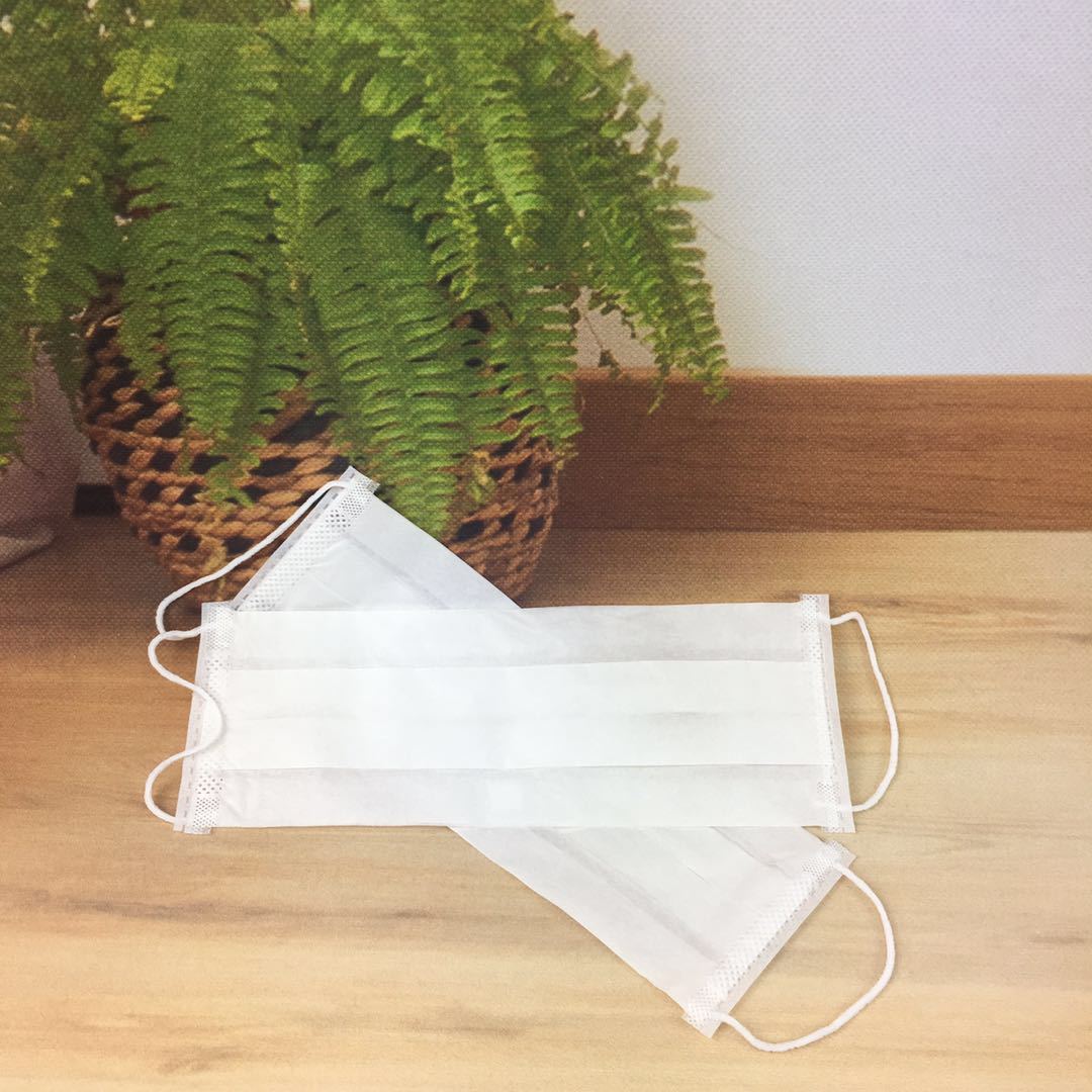 一次性纸口罩白色食品厂餐饮美容院用无尘防花粉防口水口罩