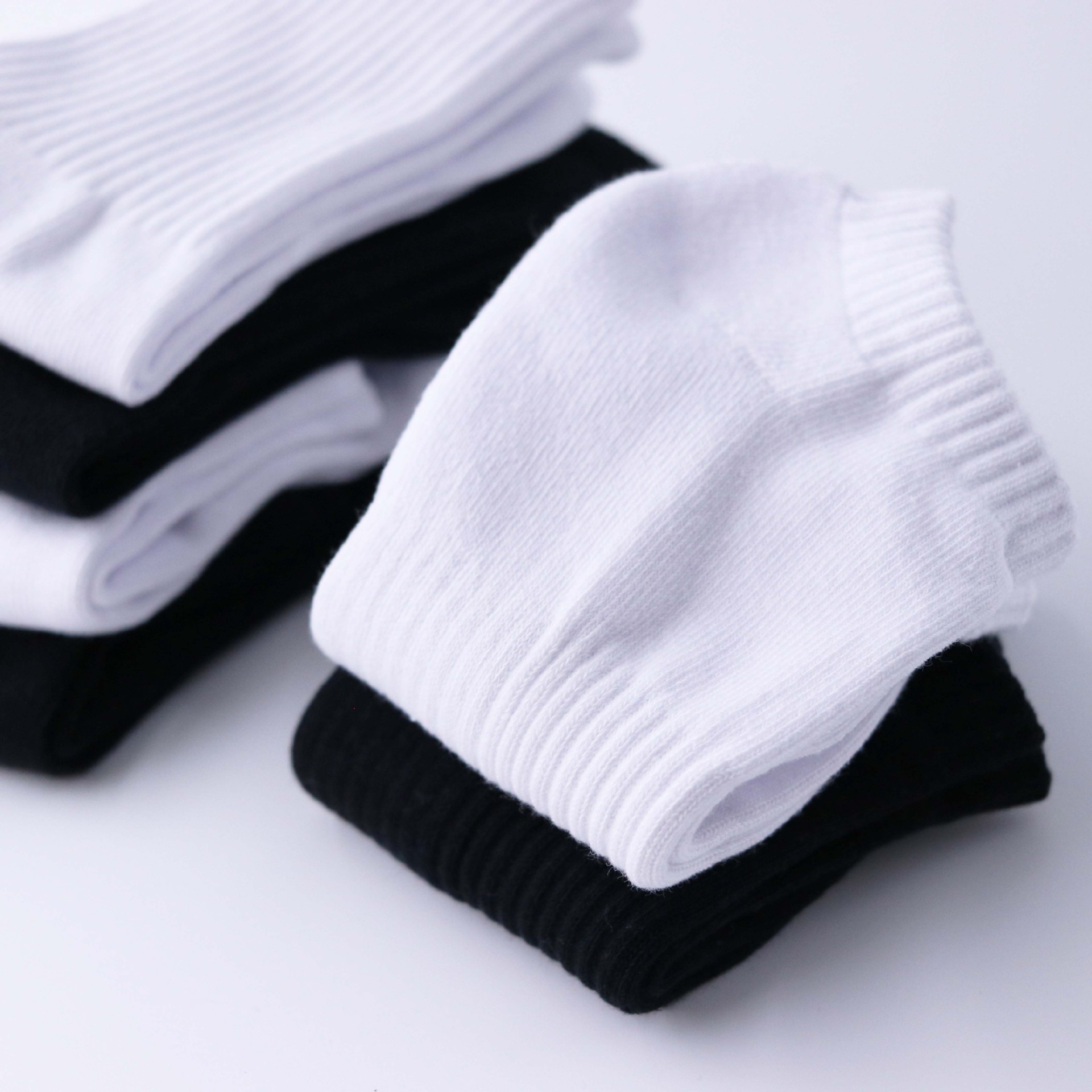 男士加厚毛巾底棉袜冬季加厚袜吸汗透气运动简约袜子白袜纯色短