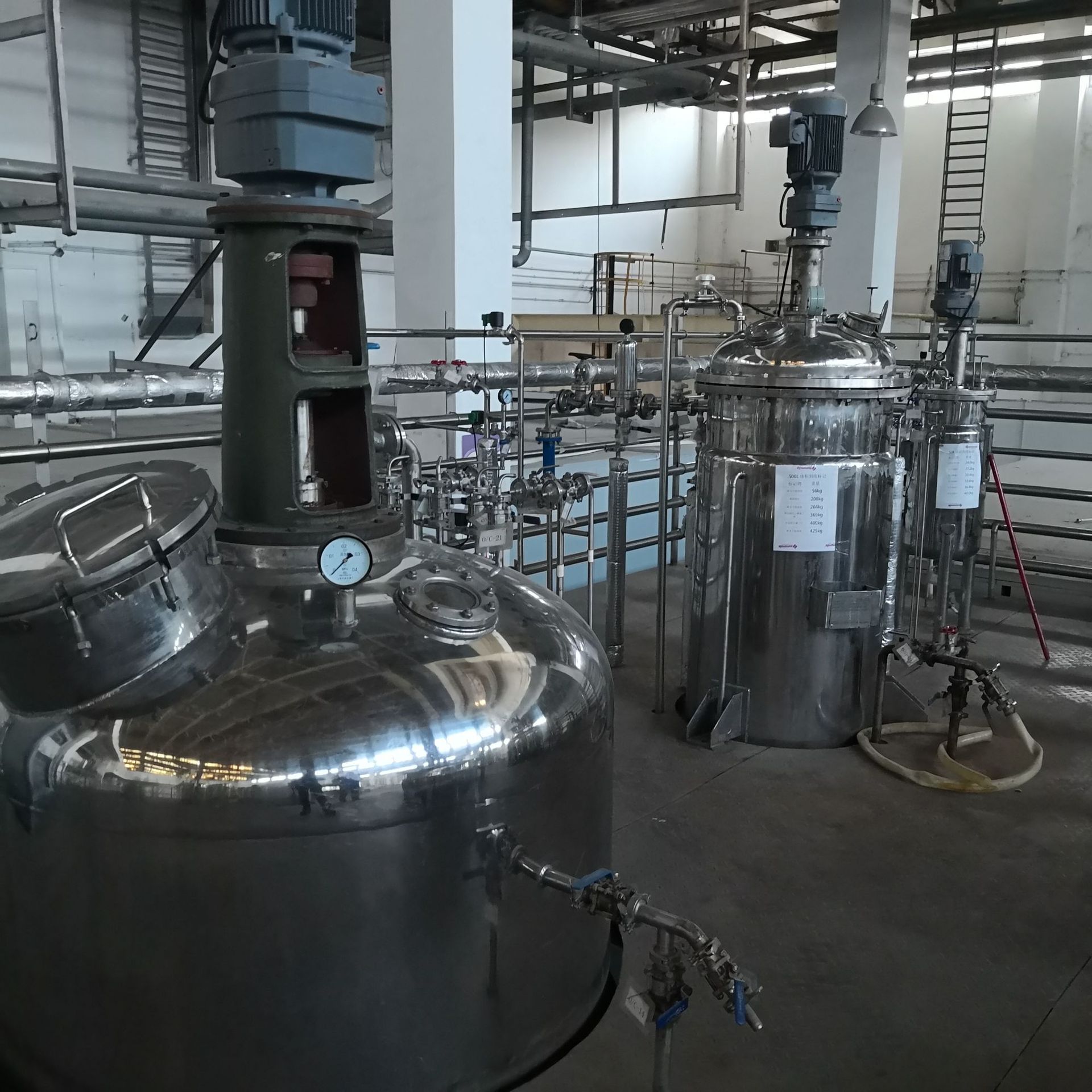 供应二手不锈钢发酵罐二手50l500l5000l三联发酵罐二手发酵罐原理