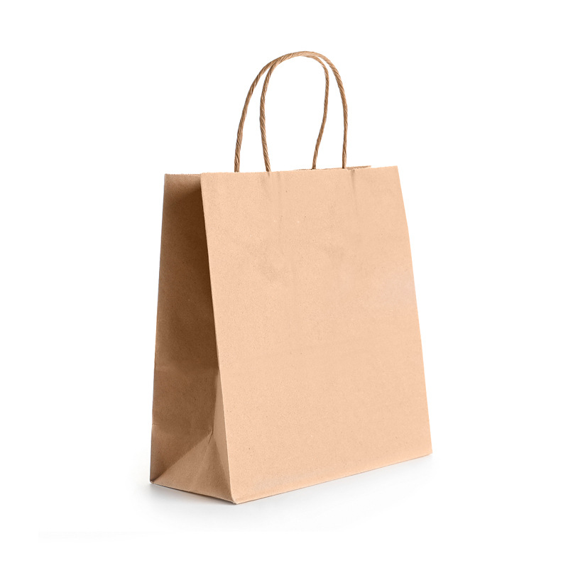 牛皮纸袋手提袋牛皮纸手挽袋现货批发服装纸袋礼品纸袋手提纸袋