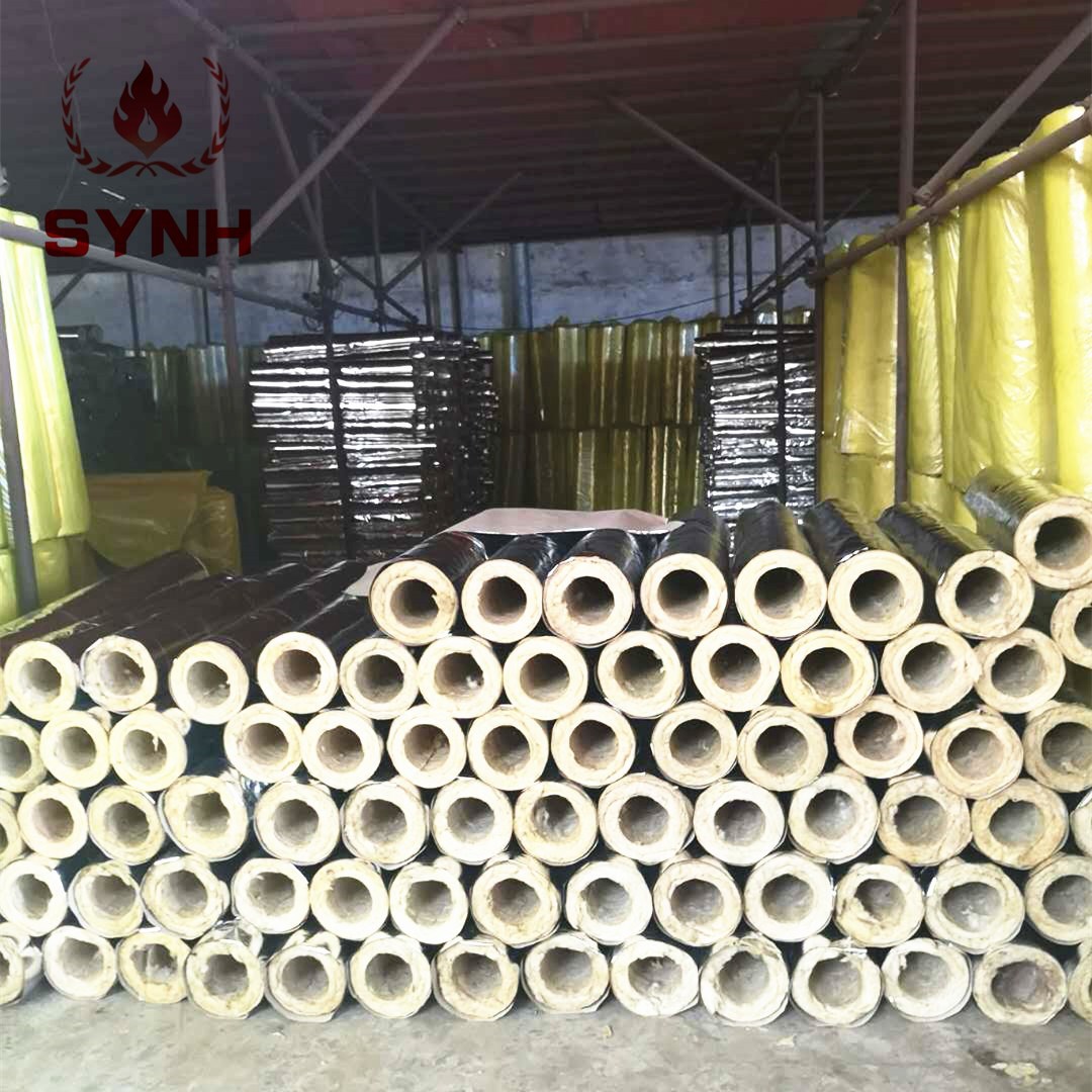 【圣原】铝箔贴面岩棉管 隔热憎水 冷热保温阻燃岩棉保温管壳批发