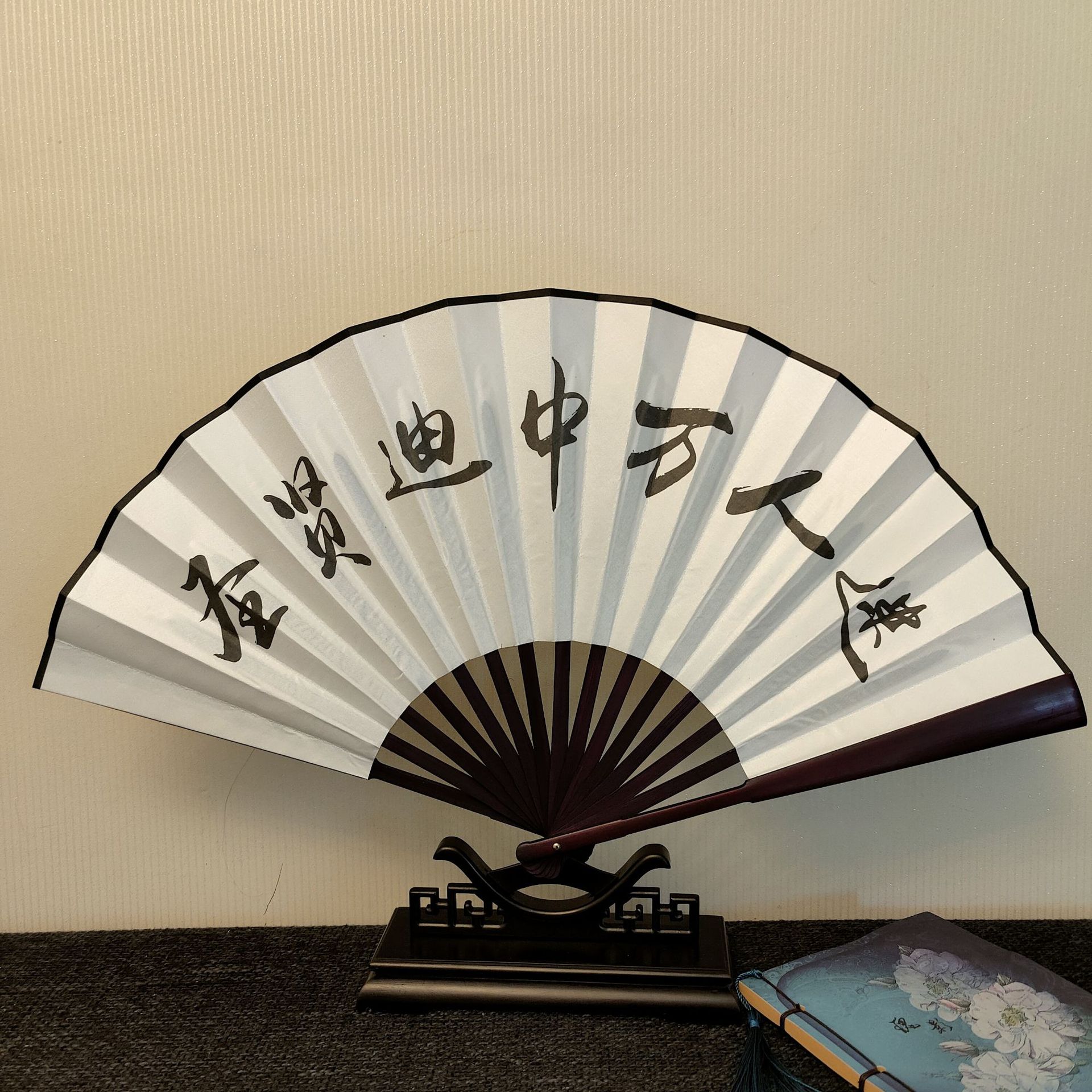 酒吧蹦迪扇子折扇中国风男女式古风绢扇网红抖音定制蹦迪装备神器