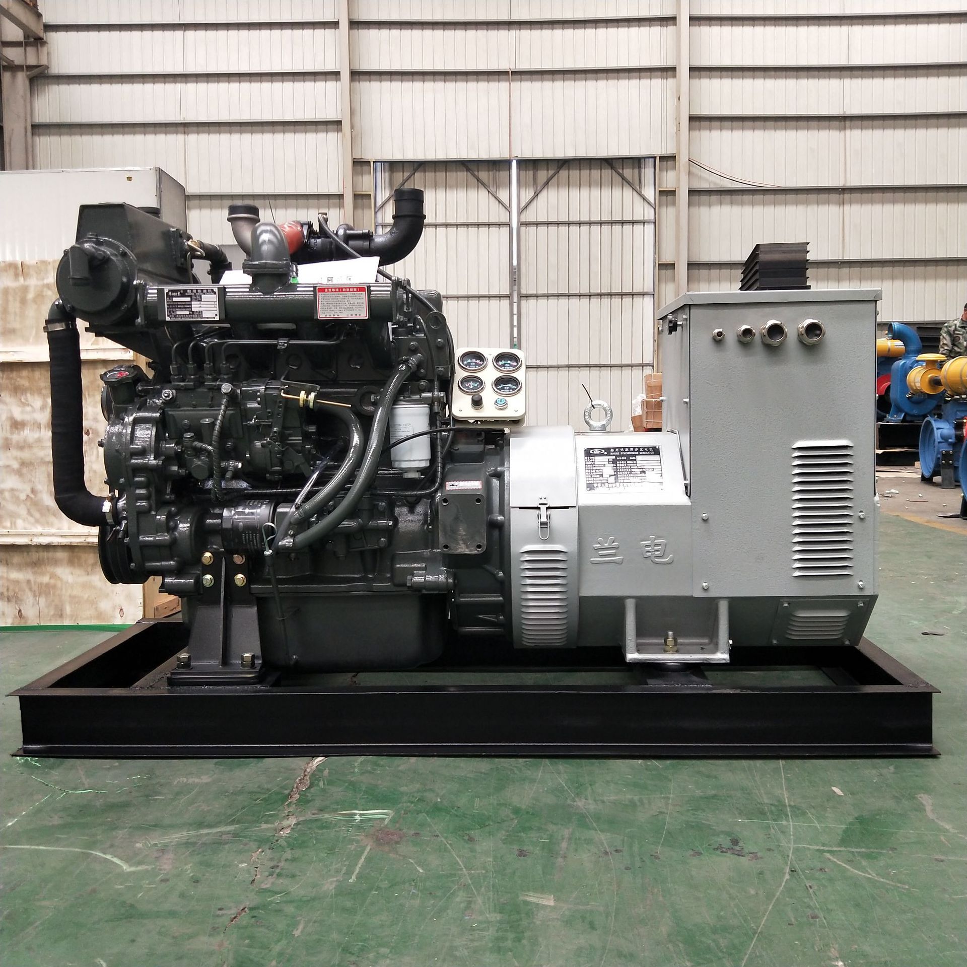 兰电50kw全铜无刷发电机组 50千瓦船用发电机组设备备用电源