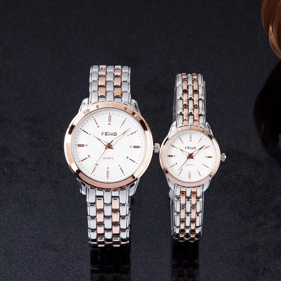 飞沃潮牌手表 情侣表 石英表一对手表夜光表礼品表促销表时尚手表