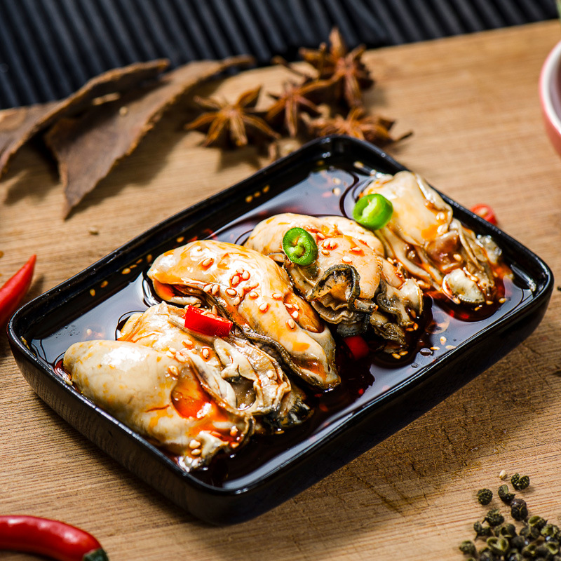 代理260g即食麻辣生蚝麻辣小海鲜麻辣牡蛎肉贴牌代发