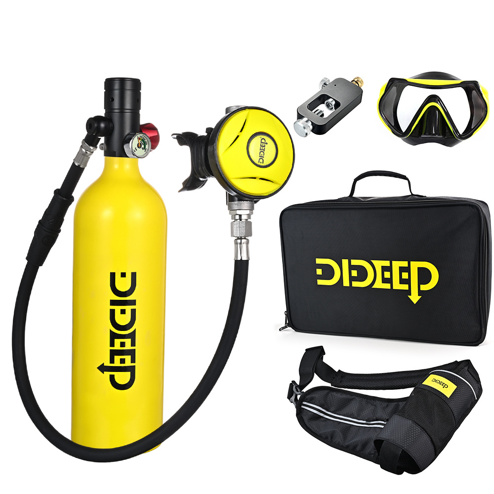 dideep新款x4000pro水下呼吸器潜水氧气瓶1l容量便携式潜水呼吸器