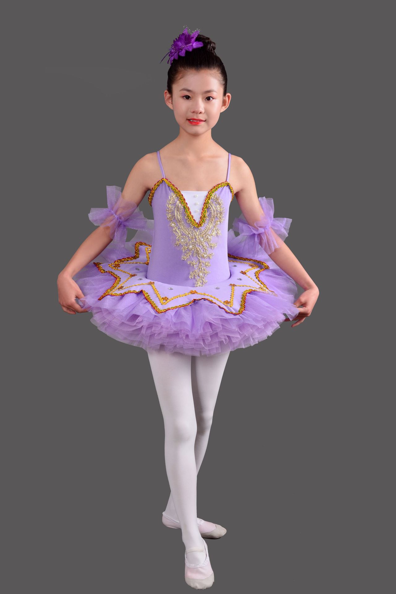 儿童芭蕾舞裙 小天鹅舞蹈 女童芭蕾表演服装 公主演出服