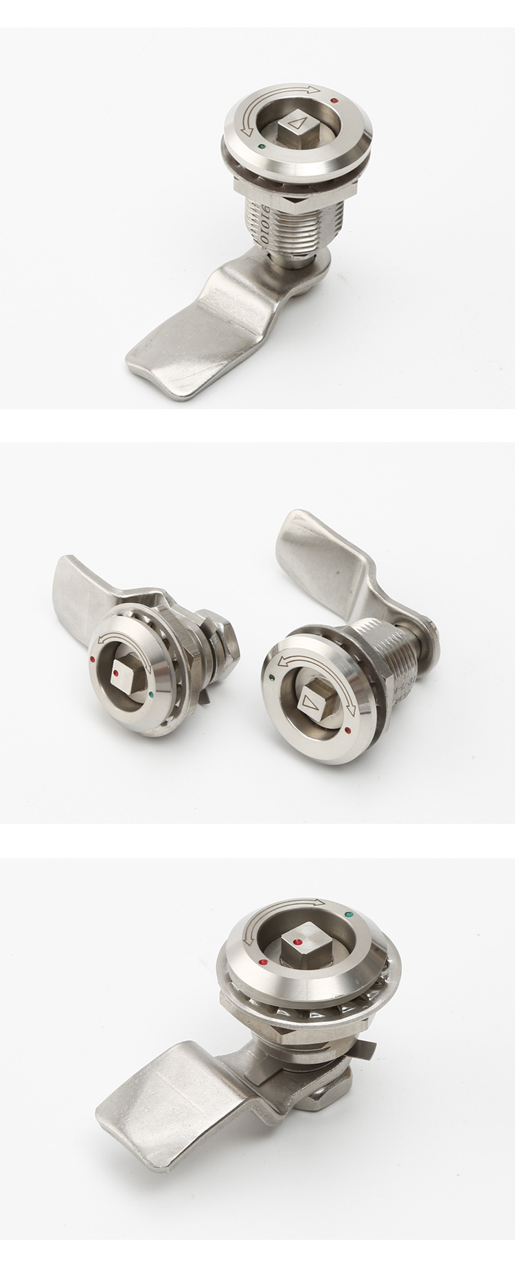 ms816拉紧锁304不锈钢高铁压缩式动车锁伸缩加长螺杆锁中置柜门锁