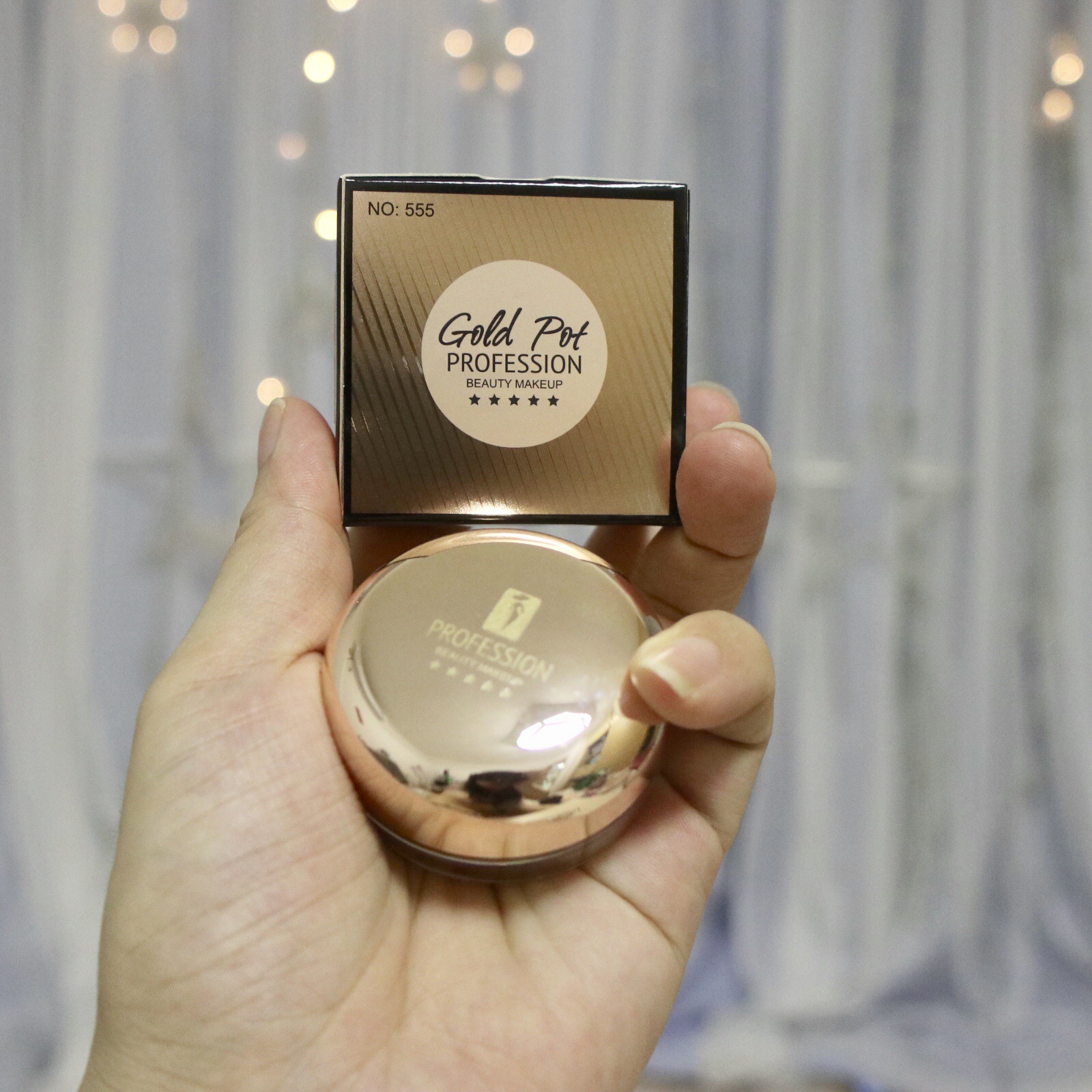 正品厂家直销莎琪丽小金罐遮瑕膏555防水定妆粉膏