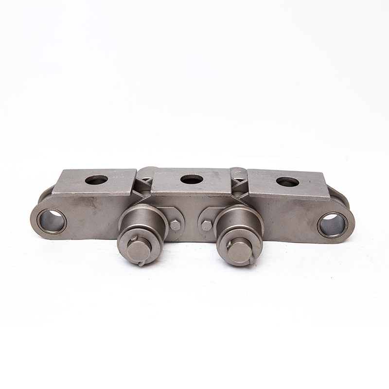 大滚珠地拖链 非标链条 汽车流水线链条