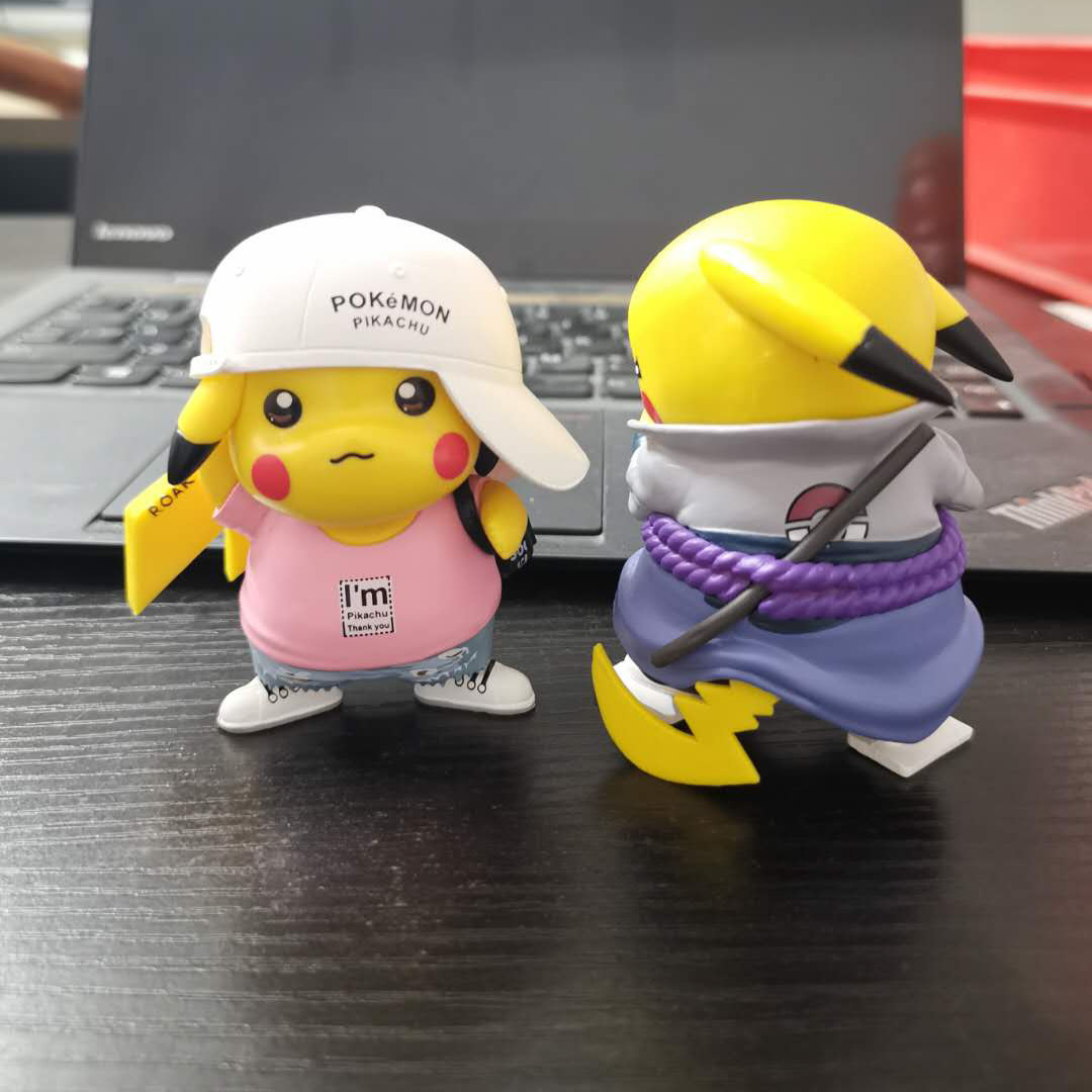 火影忍者佐助皮卡丘动漫手办汽车摆件车载摆件-阿里巴巴