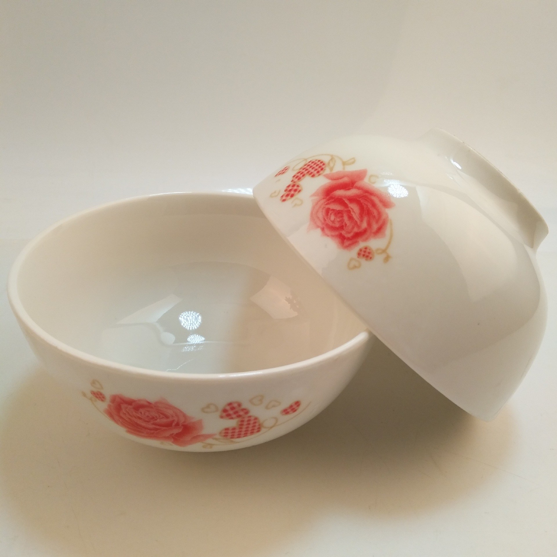 2二厂家货源 5.5寸罗汉碗 陶瓷碗 米饭大碗 两元二元货源