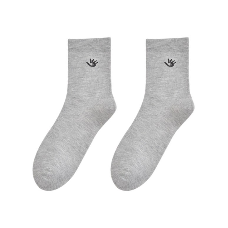 200 Needle Men's Socks Color Matching Simple Men's Adult Socks Cotton Mid-Calf Length Socks Factory Wholesale Stall Supply