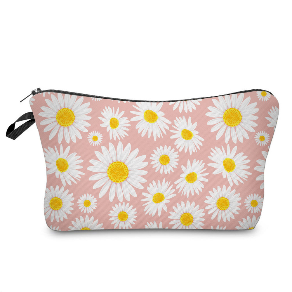 2020 New Amazon Hot Sale Little Daisy Cosmetic Bag Multi-Functional Ladies' Dumplings Cosmetic Bag Storage Wash Bag