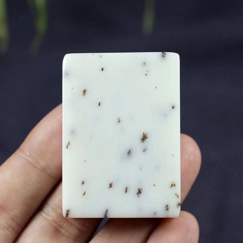 温润斋天然和田玉桂花糕料玉石平安无事牌子挂件送证书玉平安牌