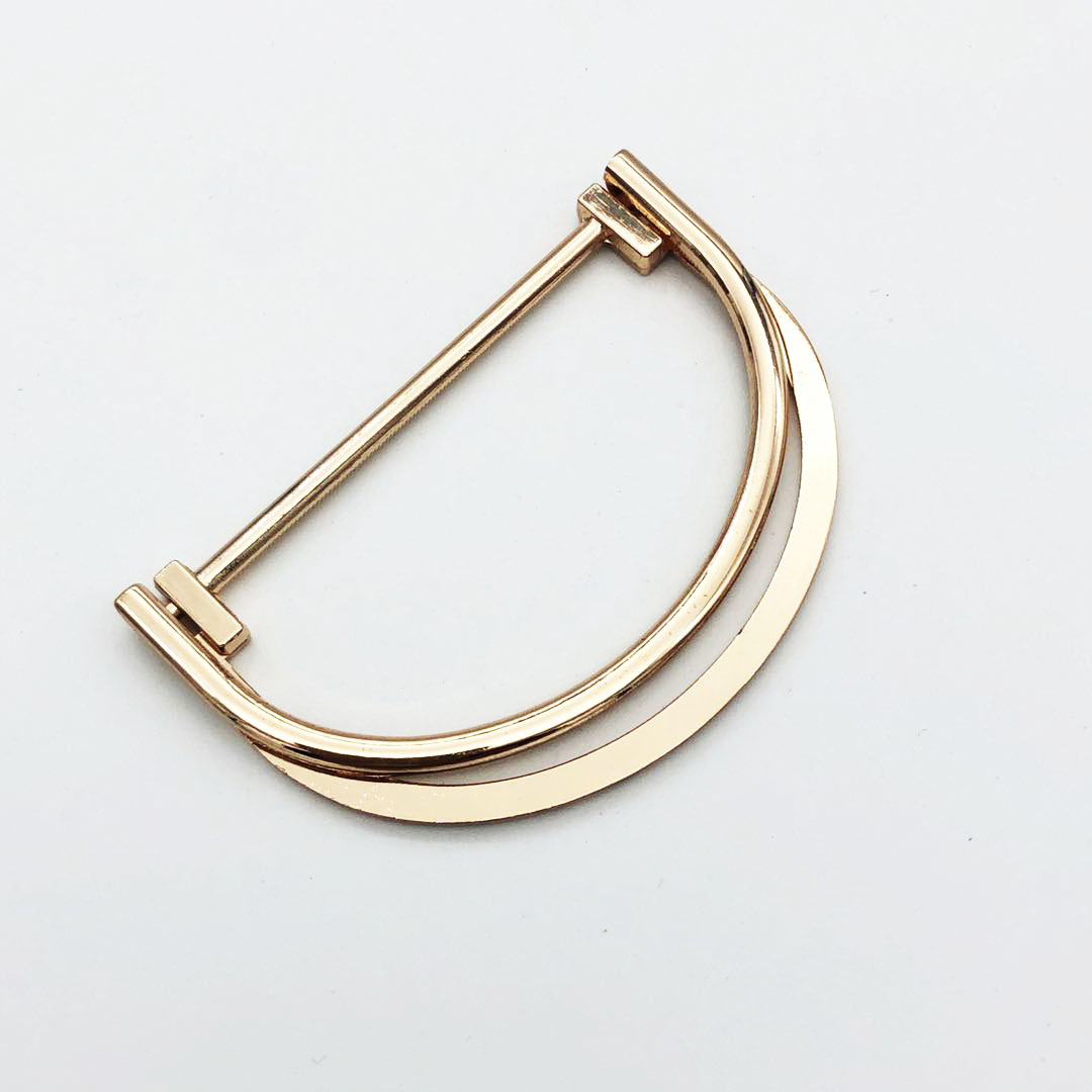 金属纽扣腰带对扣实心双d字扣金属配件腰扣头服装辅料