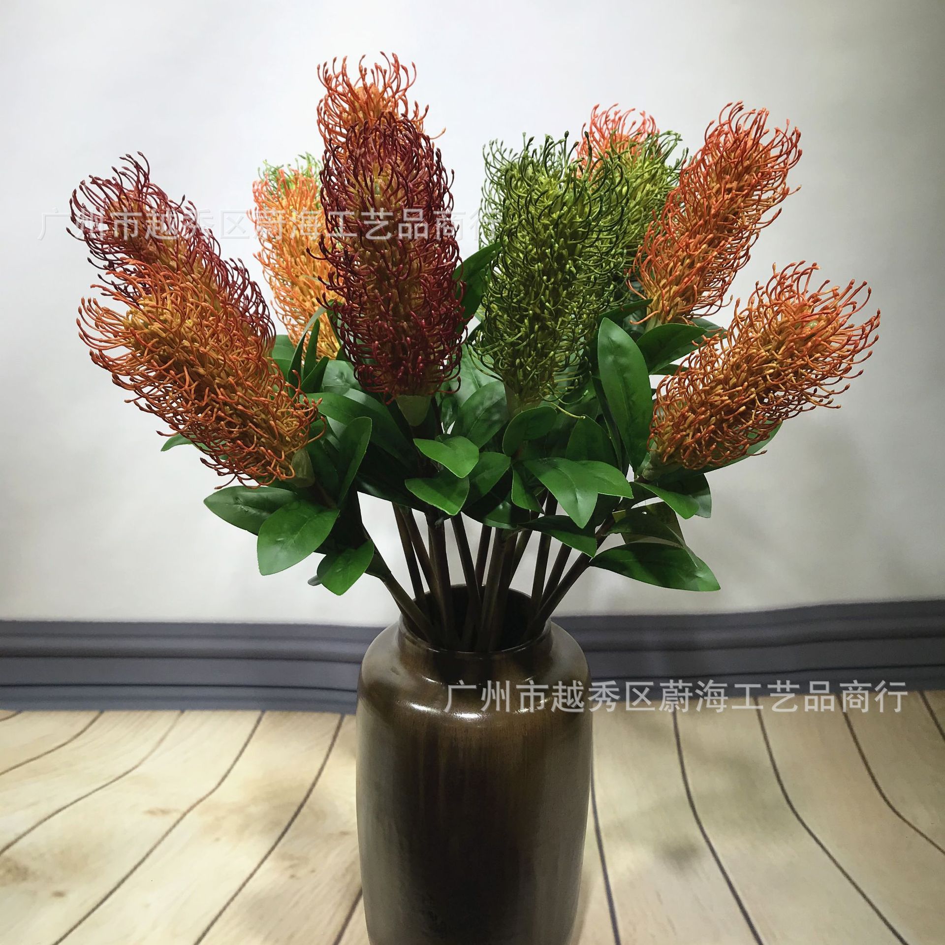 包装:24/240pcs材质:塑胶尺寸:长度76cm产品名称:大号狐尾针垫花商品