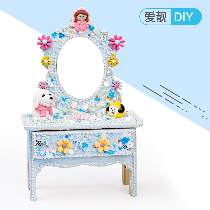 Wooden Dresser Handmade Cream Glue Children's Handmade DIY Material Package Making Princess Educational Toys