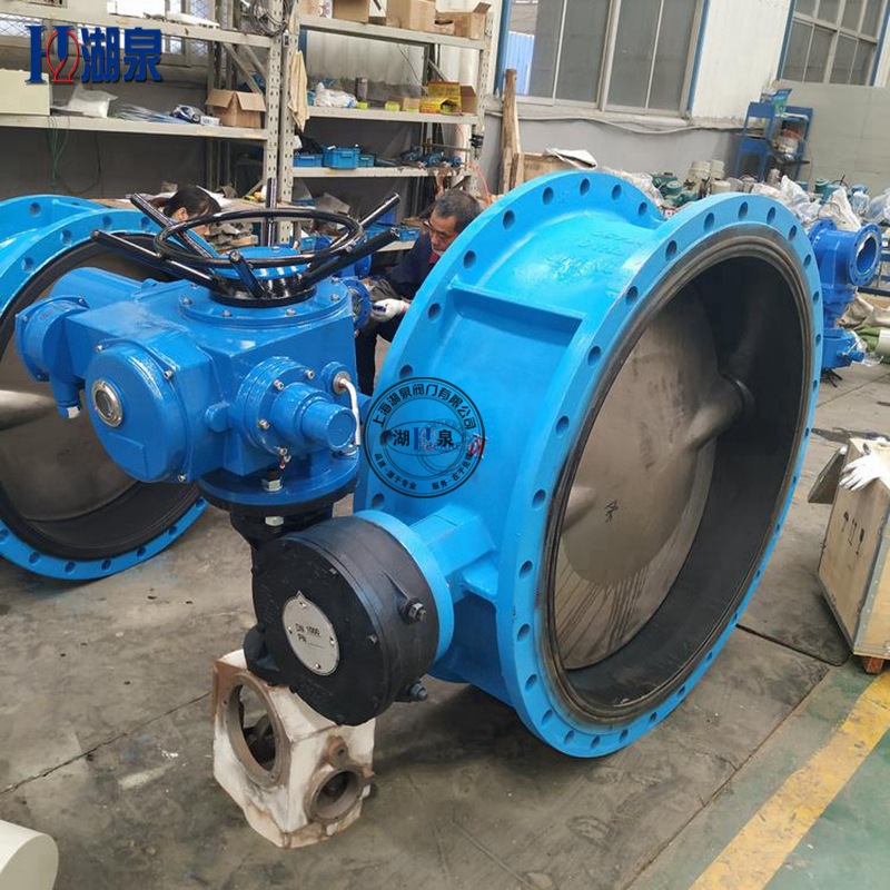 d942x-16 dn700 800 900 1000电动涡轮蝶阀 大口径中线式电动蝶阀