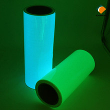 蓄光不干胶 PVC10-12小时印刷喷绘夜光自发光膜 PET刻字荧光材料