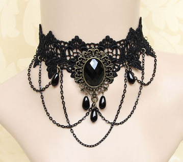 Hot Sale at Aliexpress Lace Ornament Big Brand Best Seller in Europe and America Lace Necklace All-Match Necklace