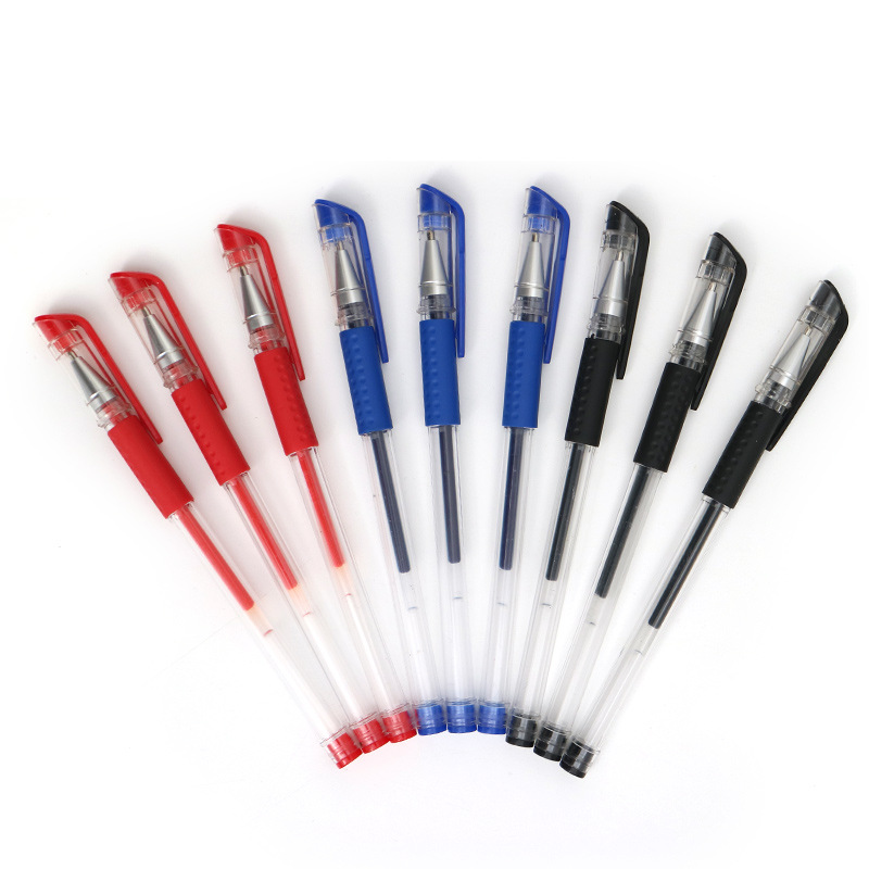 European Standard Gel Pen Black Red Blue Ballpoint Pen Syringe Refill 0.5 Student Stationery Test Pen