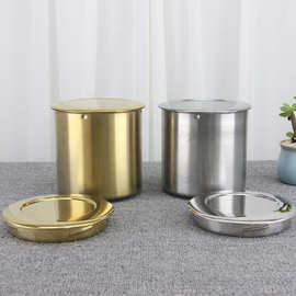 可定做304不锈钢密封罐 台湾热销殡葬用品盒 镀金骨灰盒内胆