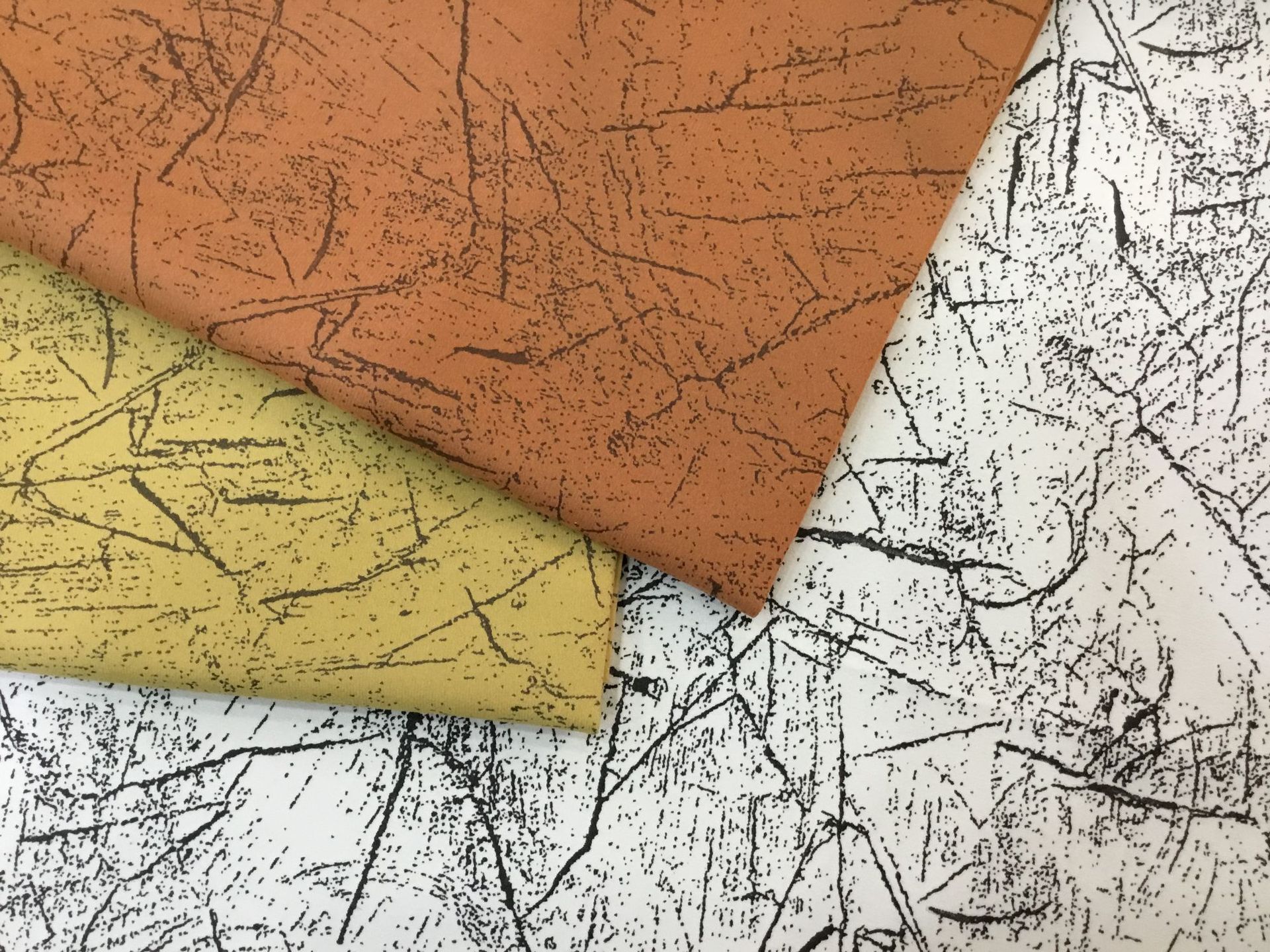 沙发布料厂家直供压胶科技布立体压胶树枝纹理加厚装饰布背景软包