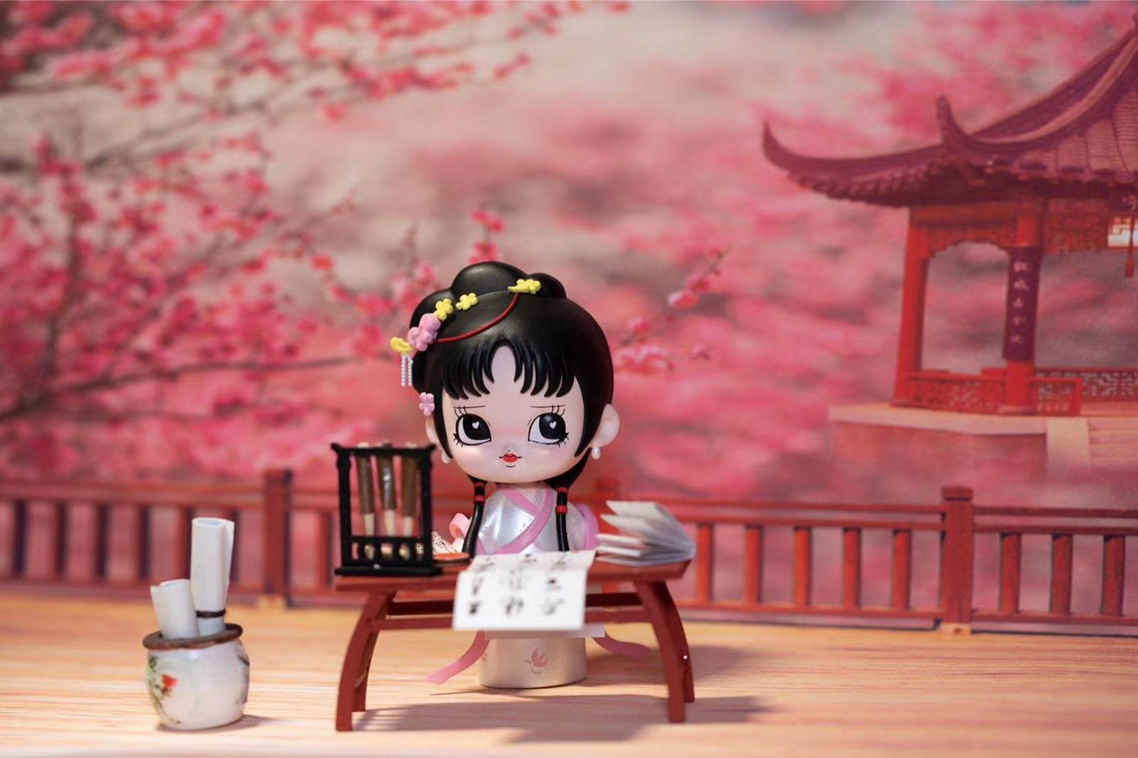 正版红楼梦十二金钗国潮盲盒中国风惊喜手办娃娃摆件礼物玩具