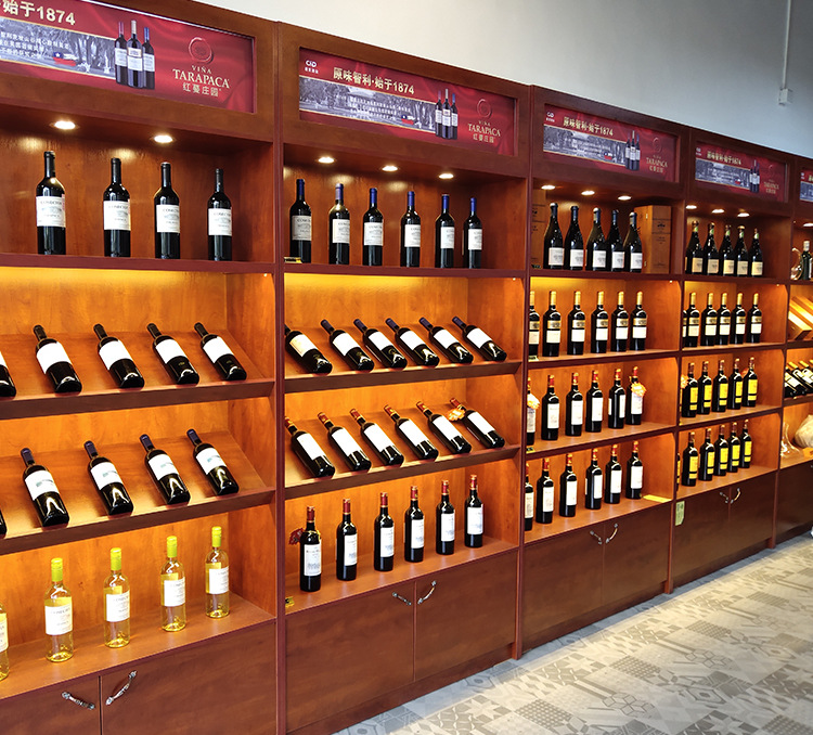 烟酒柜定做 名烟名酒展示柜定制 红酒展架 酒水货柜 超市货架制作