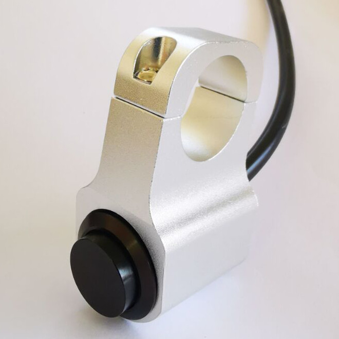 摩托车diy手把开关改装车把开关复位无锁开关铝合金无锁开关22mm