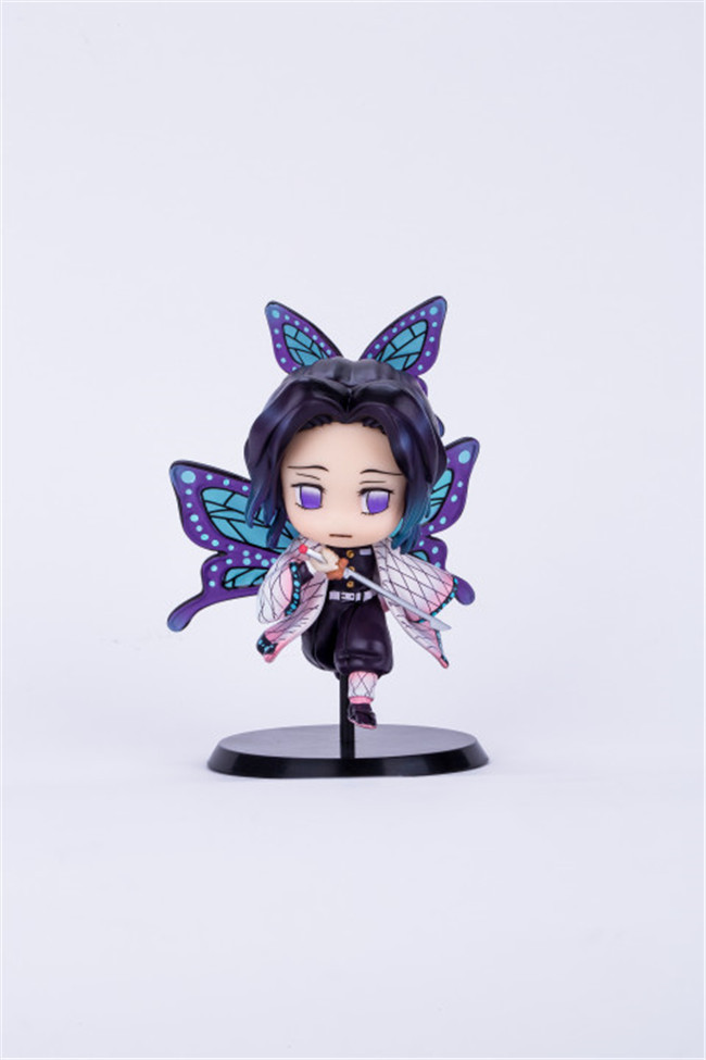 鬼灭之刃gsc鬼队虫柱蝴蝶忍粘土人q版手办模型公仔摆件玩偶玩具