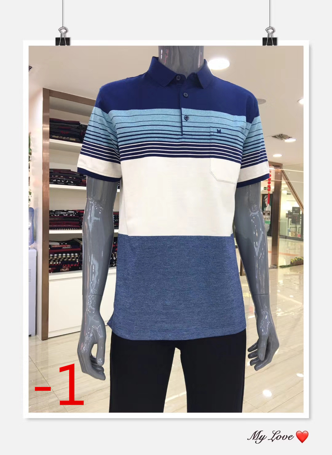 花雨伞男装polo衫2020年新款翻领条纹t恤舒适透气时尚休闲