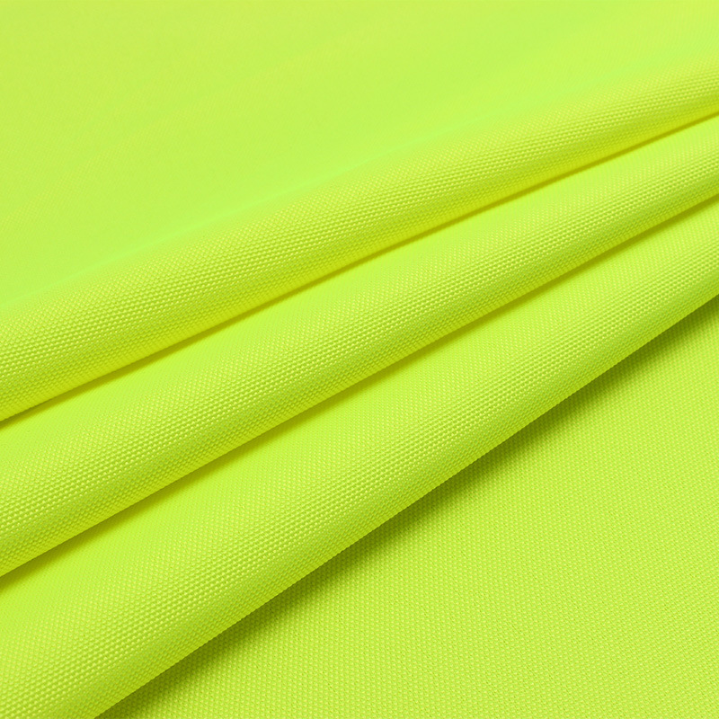 现货低弹600d牛津布荧光黄防水耐磨警察服机车服劳保服涤纶布料