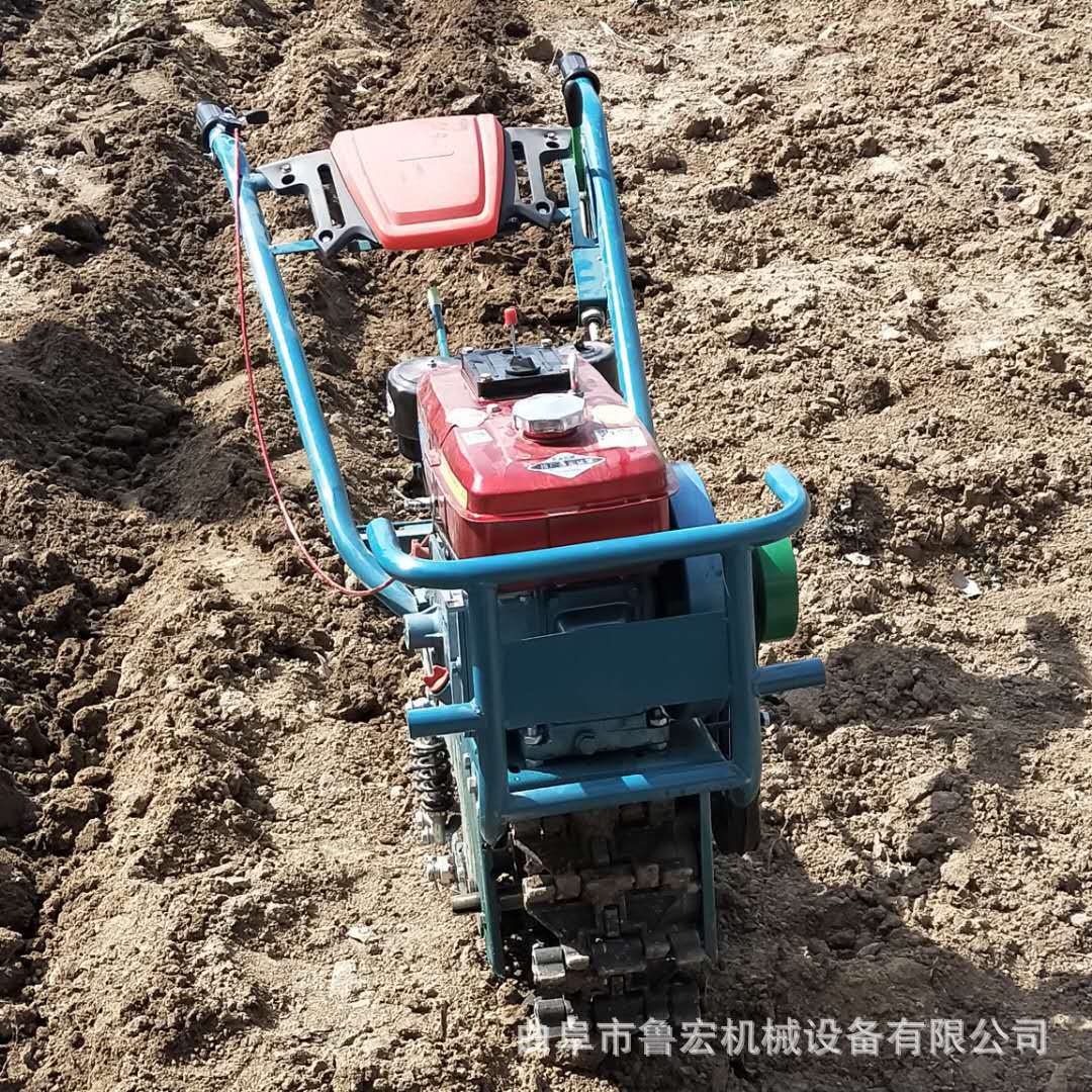 家用小型柴油耕地机 轻便式山地开荒犁地机 独轮链轨翻地机