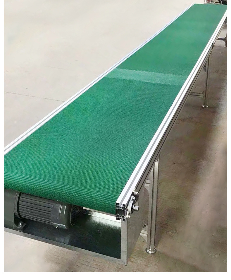 pvc皮带流水线爬坡输送机快递物流传送带输送带输送机定制加工