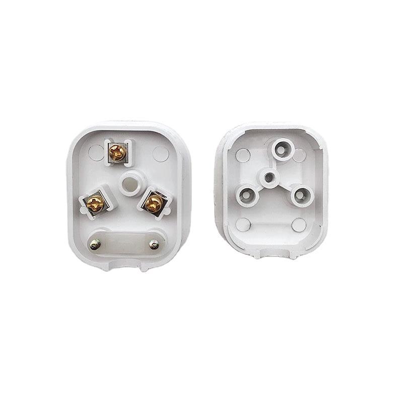 厂家现货新标准10a白色三插头三扁三项 一体三插头固定工业插只