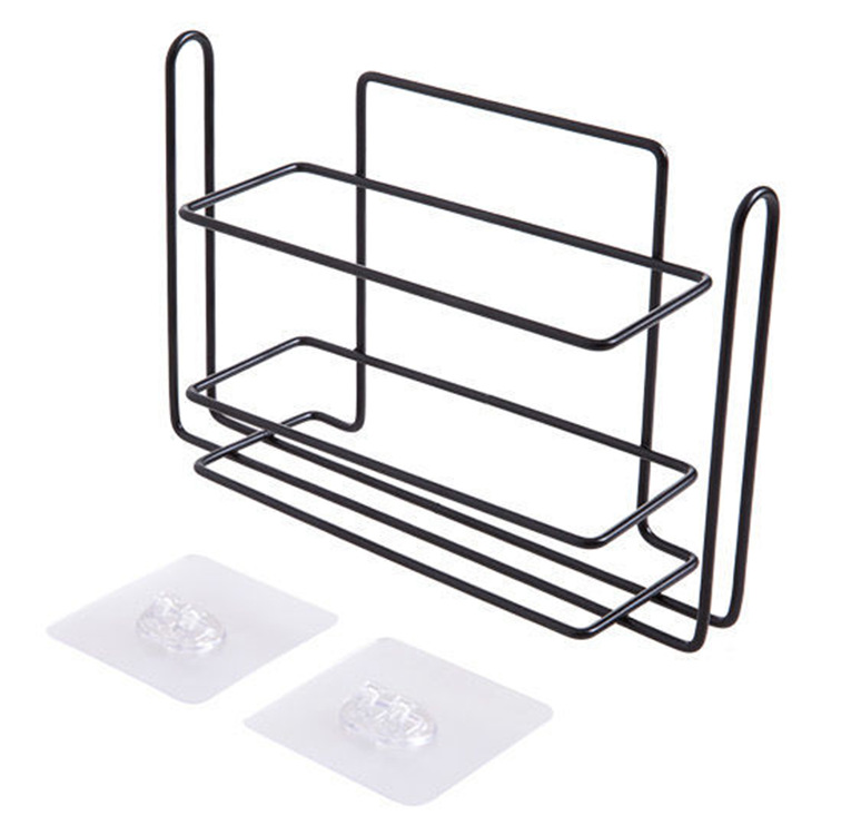 Iron Household Plastic Wrap Rack Toilet Tissue Roll Paper Storage Rack Refrigerator Side Rack Storage Rack Wholesale