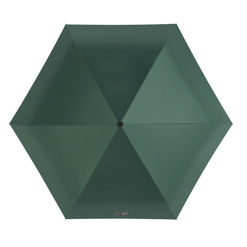 新款全自动纯色uv伞五折伞折叠防晒伞黑胶伞遮阳伞男女通用晴雨伞