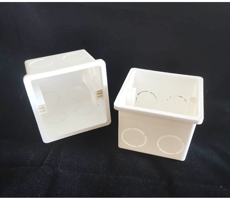 厂家批发 86型接线盒插座开关盒工程通用阻燃预埋暗盒底盒电工盒