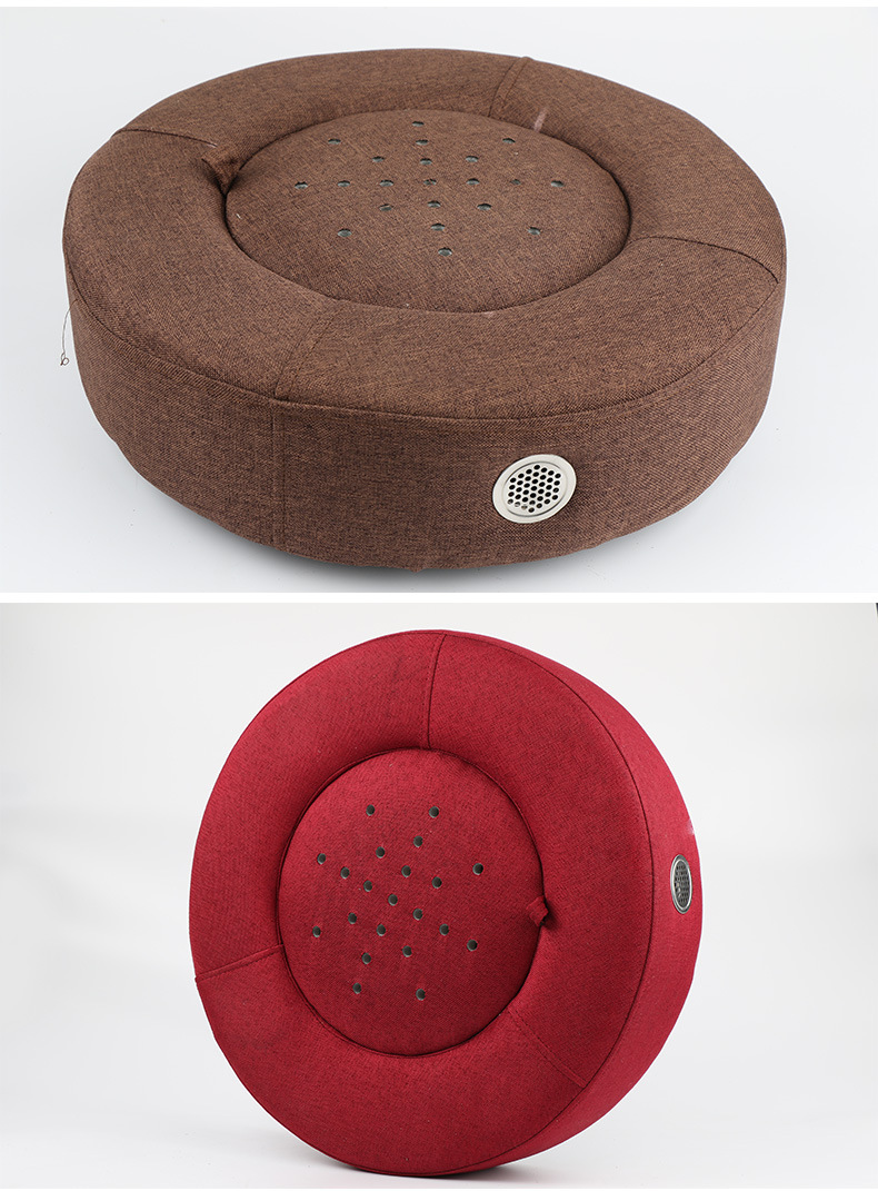 艾灸坐垫 批发艾灸蒲团多功能实木蒲团暖宫去湿坐熏仪器 坐灸仪