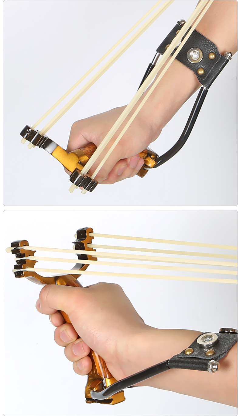 刺客弹弓弓王刺客金属打鱼射鱼弹弓户外鱼镖竞技弹弓架准度弹弓器