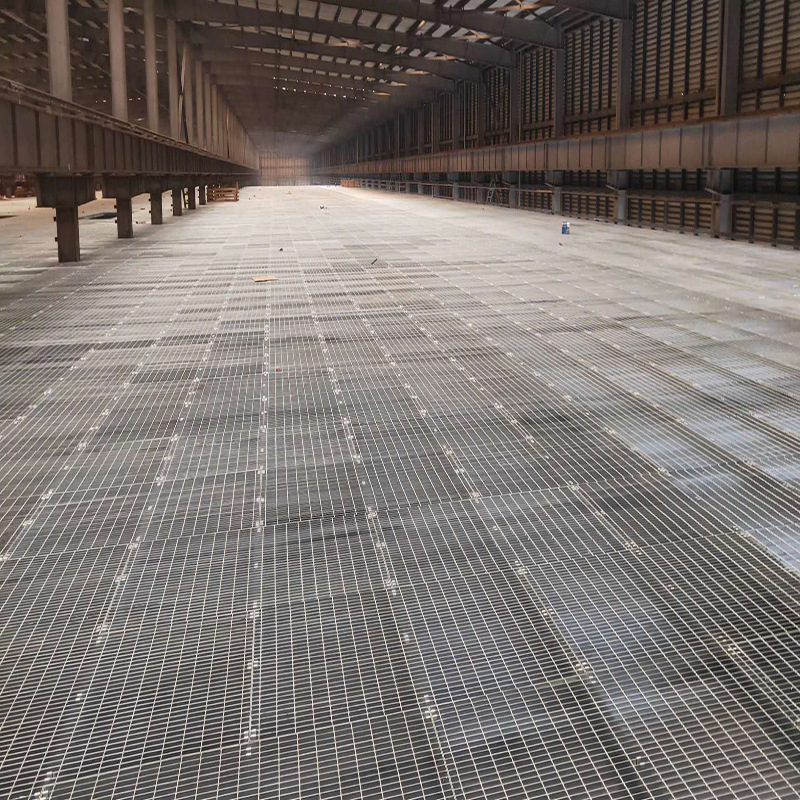 停车场承载钢格板热浸镀锌防滑耐腐蚀平台钢格栅板