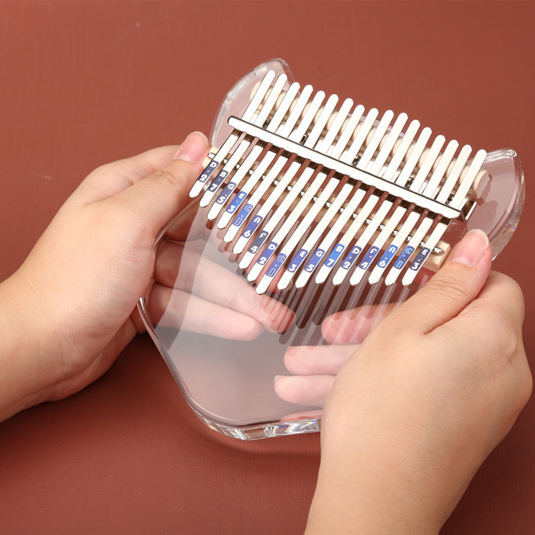 卡林巴kalimba拇指琴水晶透明手指母指琴初学者乐器厂家直销