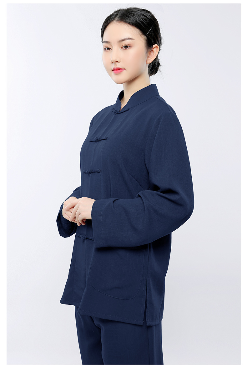 弘通 专注品质/居士服佛系/女禅意棉麻春秋套装夏季中式国风禅修